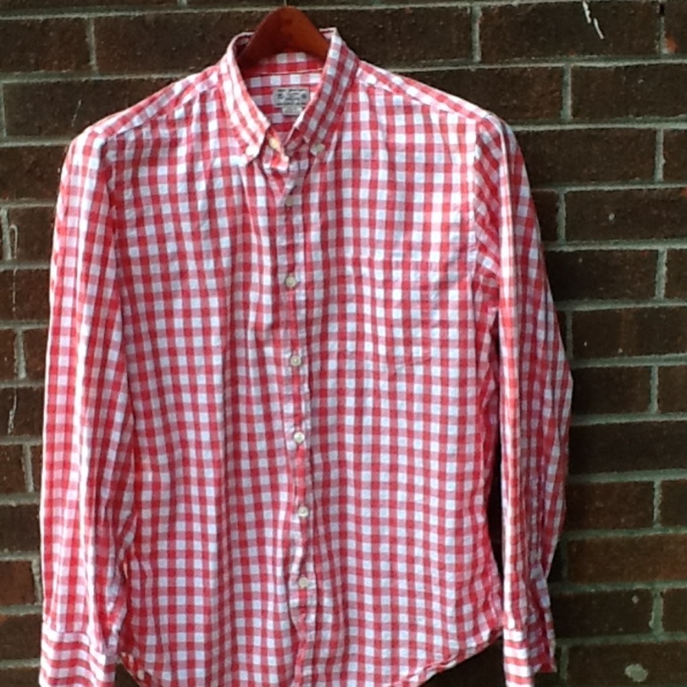 J. Crew Tablecloth Check Shirt Size Medium